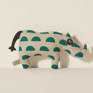 NWT CARAPAU Adi, the Java Rhinoceros Stuffed Animal Toy Decor